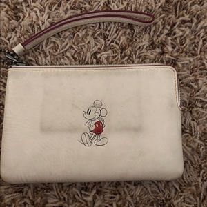 Small Mickey Coach wristlet